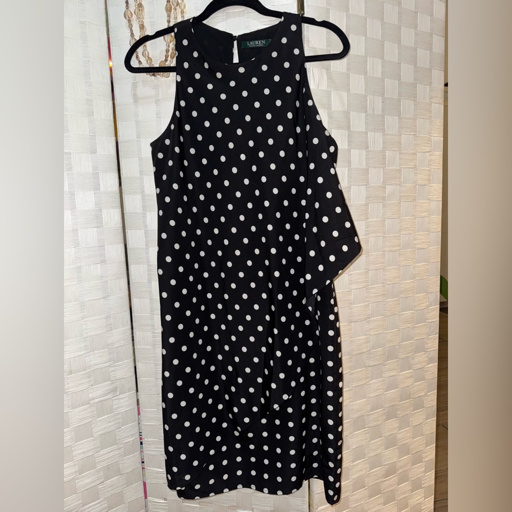 Black & White Polkadot Cocktail Dress